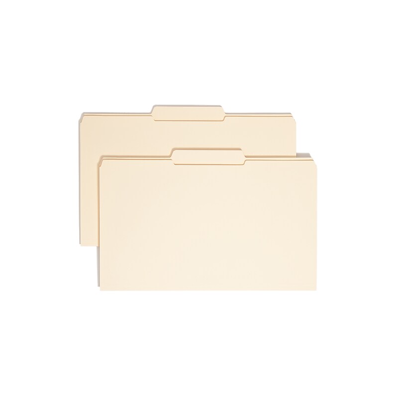Smead File Folders, 3-Tab, Legal Size, Manila, 100/Box (15336) image 1