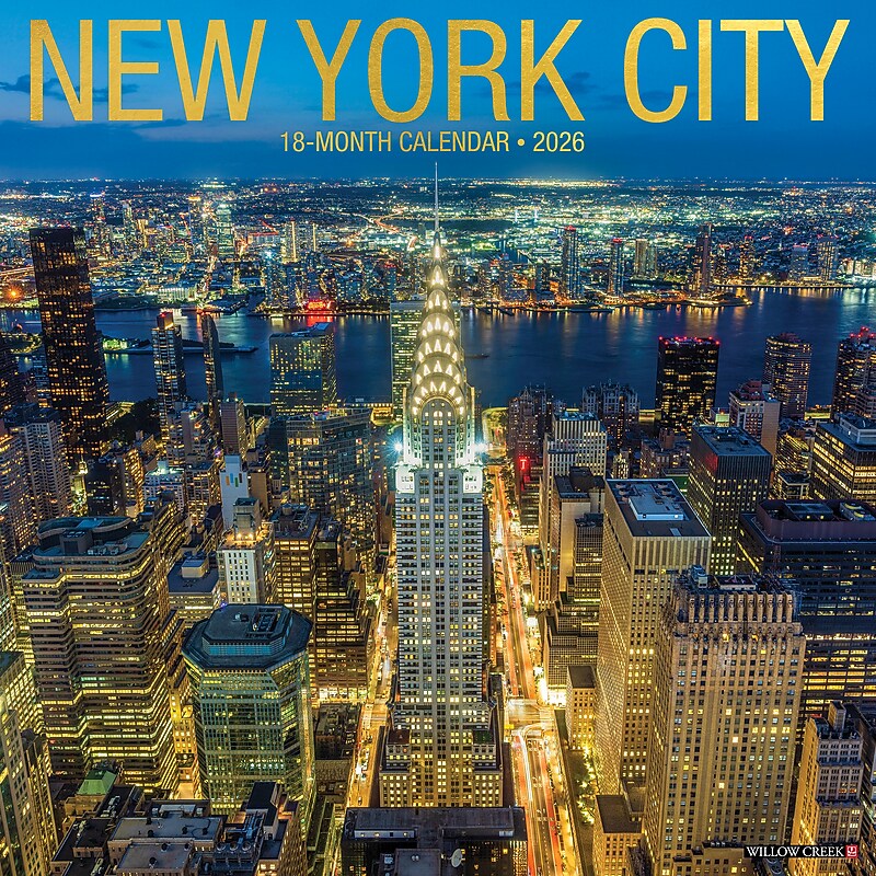 2026 Willow Creek New York City 12" x 12" Monthly Wall Calendar (52167X) image 1