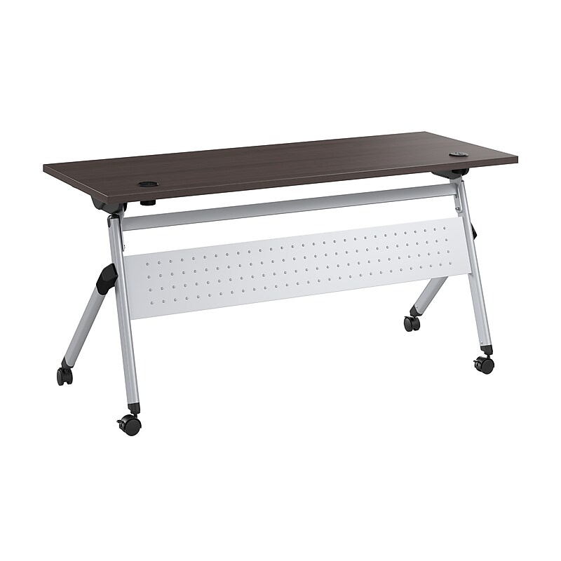 Bush Business Furniture Envision 60"W Foldable Training Room Table, Storm Gray (NVS009SG) image 1