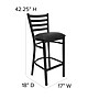 Flash Furniture Metal Back Vinyl Restaurant Barstool, Black (XUDG697BBARBKV)~#|#~6963372F-61B2-4887-ABAEC5911AB9F060_sc7