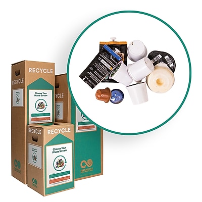 TerraCycle Cardboard Coffee Capsules Recycling Box, 21 Gallon, White/Green (240) Sansujyuku sansujyuku.com