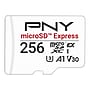 PNY microSD™ Express 256MB U3 V30 A1 microSDXC Flash Memory Card with Adapter, Class 10, UHS-I, V30 (P-SDU256P31880EXP-GE)~#|#~69680A69-AD02-4C9F-AE6D7635649D6C02_sc7