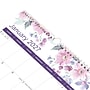 2027 Blueline Colorful Passion Floral 12" x 17" Monthly Wall Calendar, White/Purple (C173126)~#|#~69688FAF-0233-4B16-86CFDA2CDAD543B5_sc7