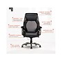 Sharper Image S-600 Active Lumbar Heated Ergonomic Bonded Leather Swivel Executive Massage Chair, Black (60098-BLK)~#|#~6972A919-6DB1-40B3-8477EE2F4AD257DA_sc7