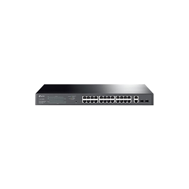 TP-Link 28-Port Gigabit Ethernet PoE+ Easy Smart Switch, 1 Gbps, Black (TL-SG1428PE) image 1