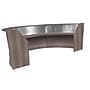 Regency Marque 144"W Curved Reception Desk Workstation, Driftwood Gray (77313GY)~#|#~697A8D63-8F0D-4171-B78046B3D196BEA7_sc7