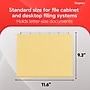 Staples® Heavy Duty Bright Colored Hanging File Folders, 1/5-Cut Tab, Letter Size, Assorted Colors, 25/Box (ST875411-CC)~#|#~697D79C6-8362-4D24-BBB9DA5F4609FBCE_sc7