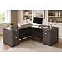 Boss Office Products 71"W L-Shaped Executive Corner Desk with Dual Box/Box/File Storage Pedestals, Driftwood (GROUPA11-DW)~#|#~697DEDCF-3363-40FB-8B78E0B35A2472E9_sc7