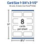 Avery Business Cards, 1-3/4" x 3-1/2", Matte White, 80/Pack (95286)~#|#~697F93D1-36A8-4298-8F6D99053B718386_sc7