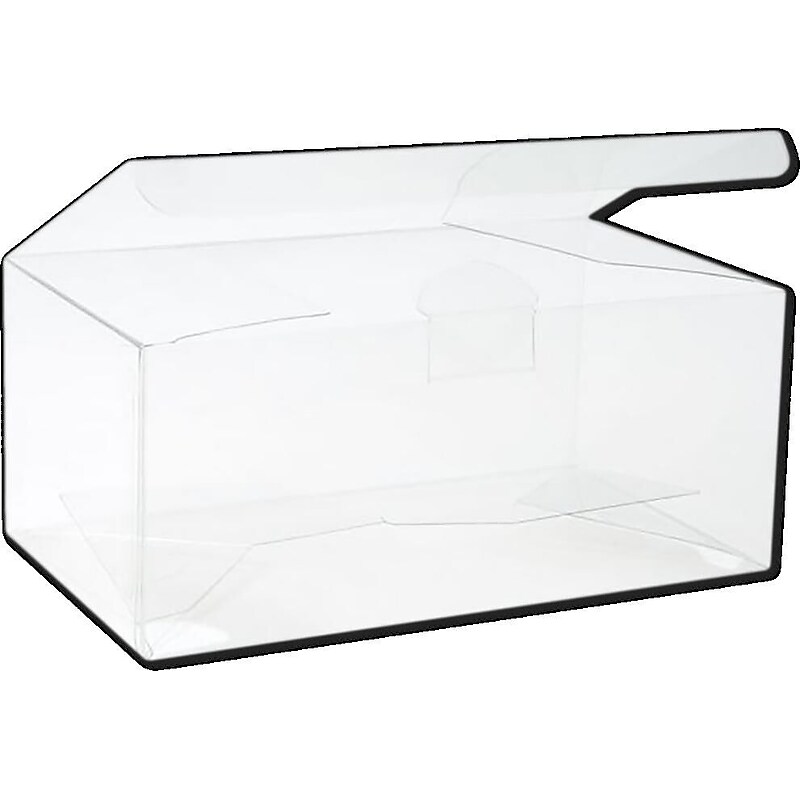 JAM Paper Pop & Lock Top Clear Gift Boxes, 6 1/8" x 6 1/8" x 3", 25/pack (CB-PLB204) image 1