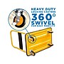 Mount-It! Foldable Flatbed with Swivel Wheels, 330 lb. Capacity, Black/Yellow (MI-920)~#|#~698764AE-0E29-4C14-9055EF19F5611EF5_sc7