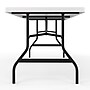 Staples 8' x 29" Heavy Duty Plastic Folding Table, White Granite (79133)~#|#~69882DC4-83C8-432E-821A4D0C98615C7D_sc7