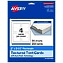 Avery Rectangle Tent Cards , 2" x 3.5", Textured Matte, 200 Labels/Box (95324)~#|#~698C37DF-AAC6-4473-BBD5171617CA625A_sc7