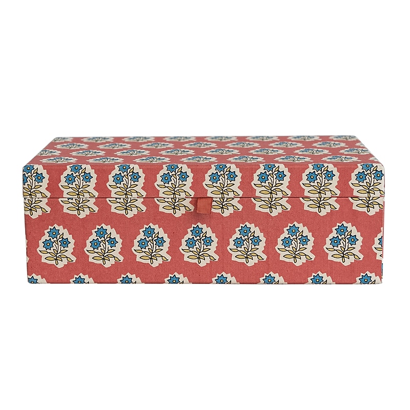 Storied Home Fabric Covered Jewelry Box (DF7782) image 1