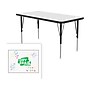 Correll Rectangular Activity Table, 36" x 24", Height-Adjustable, Frosty White/Black (A2436DE-REC-80)~#|#~6993F0FB-E317-439D-BD7C4E2DCEDDD26D_sc7