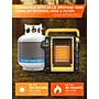 Commercial Heat 9000 BTU Portable Outdoor Radiant Propane Patio Heater, Yellow (CHP9000Y)~#|#~6999A314-F4C5-4F11-A4C2650B8FA3647D_sc7