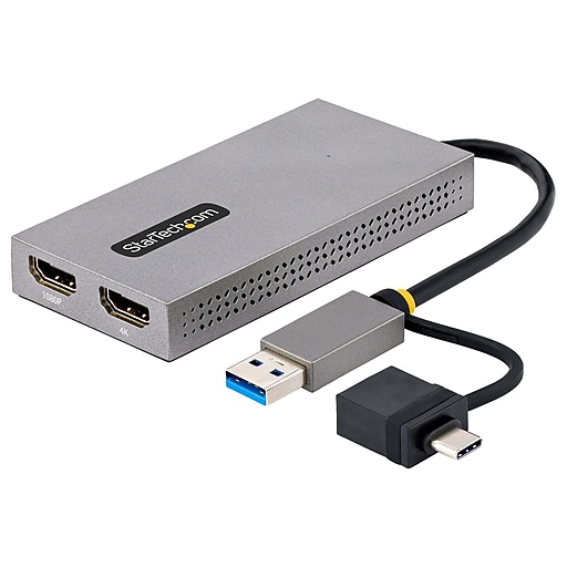 USBC/USBA to Dual HDMI Video Adapter, Male to Female