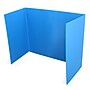 Flipside Premium Foldable Plastic Freestanding Privacy Shield, 18"H x 46.5"W, Blue (19372-12)~#|#~699C53CD-0923-4064-B2606A657A882826_sc7