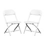 Flash Furniture Plastic Kids Folding Chair, White, 2 Pieces (2YKIDWH)~#|#~699D16D2-BC93-49FE-978B39F23EE28DC3_sc7