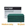 Coastwide Professional™ Medium Duty Scouring Pad, Green, 10/Pack (CW56787)~#|#~69A0B451-56A8-4F6A-AA647CE6C2399B51_sc7