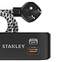 STANLEY SurgeMax 2-Outlet Surge Protector Power Strip with 2-USB Ports & Braided Fabric Cord, 6-ft., 300 Joules, Black (33255)~#|#~69A82660-5462-4D93-A7EFD614C6FCF7A5_sc7