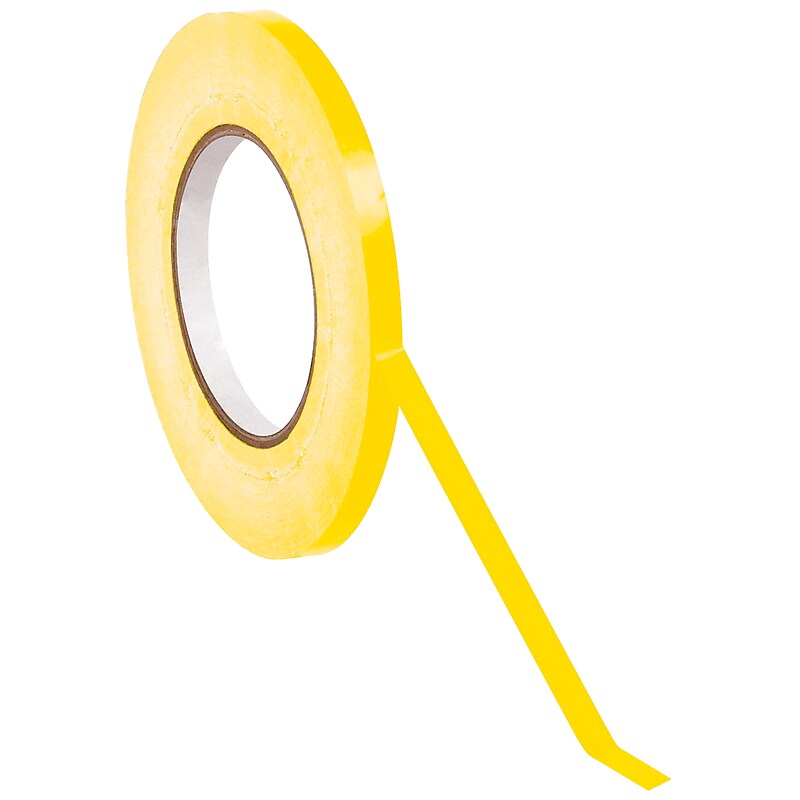 Tape Logic Bag Sealing Tape, .375" x 180 yds., Yellow, 16/Carton (T96202416PKY) image 1