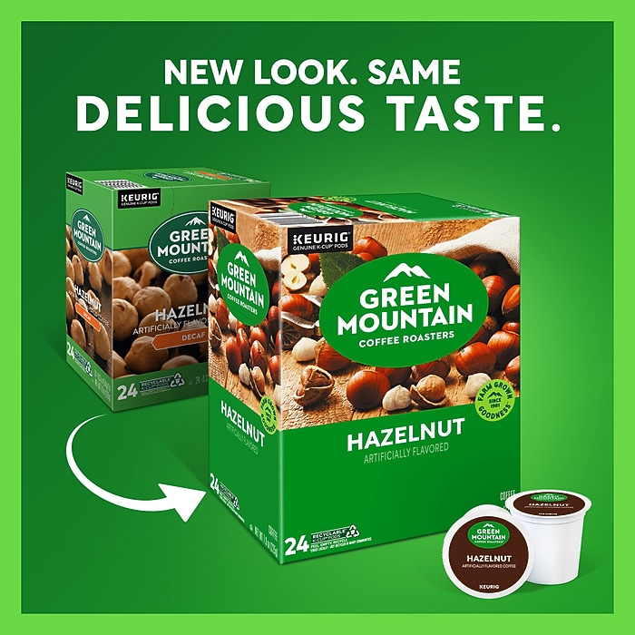 Green Mountain Hazelnut Coffee Keurig® K-Cup® Pods, Light Roast