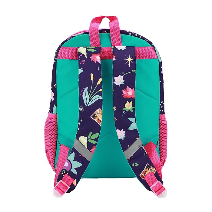 Bioworld Kids 5-Piece Princess Tiana Backpack Set, Large, Purple