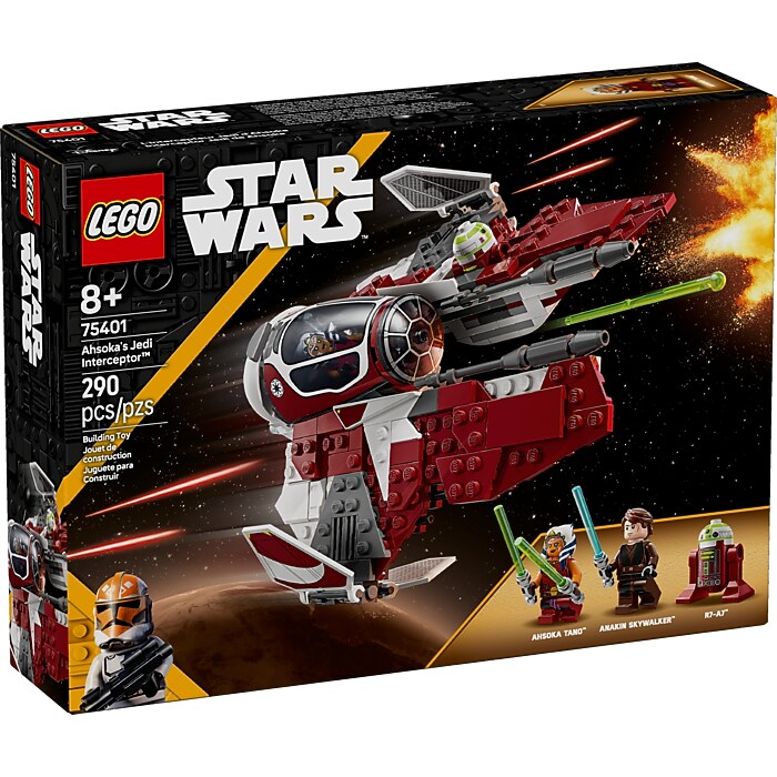 s23　906050 LEGO Star Wars Ahsoka's Jedi Interceptor Starfighter, 290 Pieces