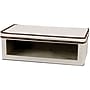 Household Essentials Large Canvas Vision Storage Box with Clear Front Panel, Cream (HH514)~#|#~69C2C2A2-31D8-41AF-B0E9AF16F2C7DD21_sc7
