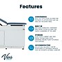 Viva Comfort Adjustable Exam Table with Stirrups & Storage, 500 lbs. Capacity, Blue (ADI996-09-SSU2-BLU-MK)~#|#~69C2FE10-0A16-4D85-B471E023B3C83B85_sc7