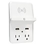 PRIME 2-Outlet and 2-USB Port Wireless-Charging Dock Wall Tap, White (PBUWC01)~#|#~69C36689-458F-48AB-8C5E8F9A1F67529C_sc7