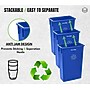 Alpine Industries Polypropylene Recycling Bin and Dolly, 23 Gallon, Blue (ALP477-R-BLU-PKD)~#|#~69C4EA00-EC4C-4101-B811710CF3CF5761_sc7