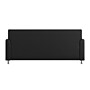 Flash Furniture Agent LeatherSoft Reception Sofa, Black/Chrome Legs (BT827U3BKCHR)~#|#~69C7A61F-E0AA-447A-8562456699618A7A_sc7