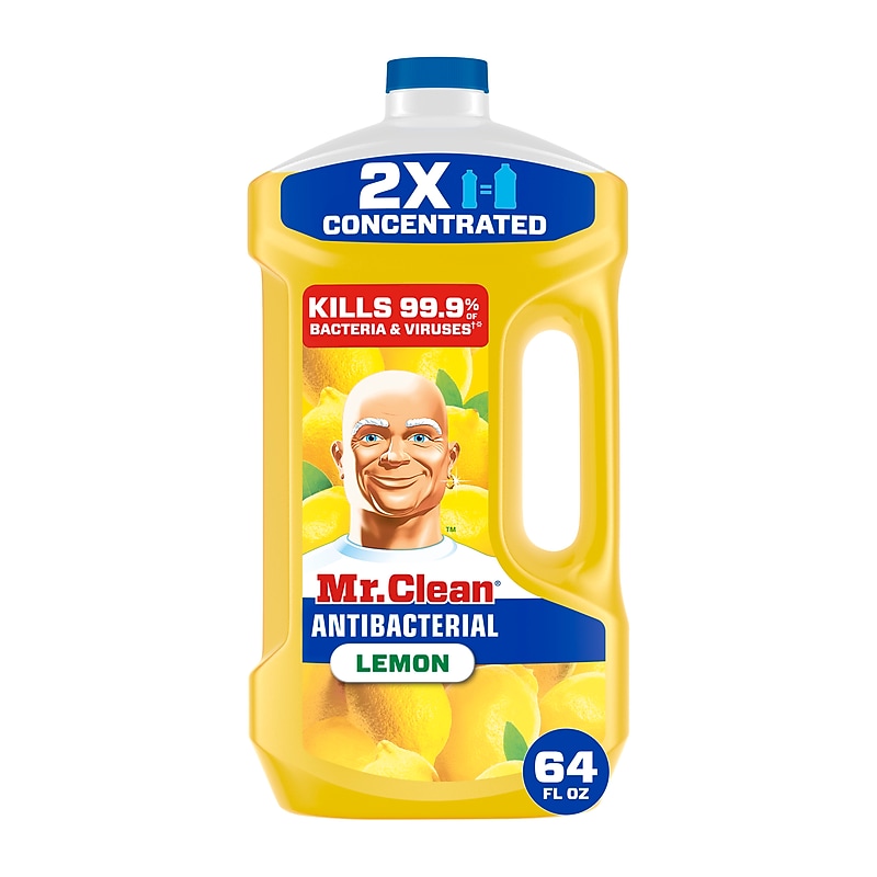Mr. Clean Antibacterial Multi-Surface Cleaner, Lemon Scent, 64 fl. oz. (11290) image 1