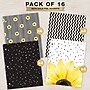 Global Printed Products Vibrant Sunflower 3-Hole Punched 2 Pocket Presentation Folder, Assorted Colors, 16/Pack (GPP-0100-D)~#|#~69DB09DF-91F7-455F-B24F3E055536F23F_sc7