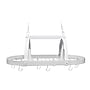 Elegant Designs White 2 Light LED Kitchen Pot Rack with Downlights (PR1000-WHT)~#|#~69DBA71C-792D-49E9-99424537DA977DC1_sc7