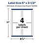 Avery Laser/Inkjet Rectangle Multipurpose Labels, 5" x 3-1/2", Clear, 200/Box (94256)~#|#~69DD8333-C32A-487A-A6C2298D720B3F0A_sc7