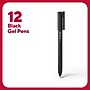TRU RED™ Quick Dry Gel Pens, Fine Point, 0.5mm, Black, Dozen (TR54471)~#|#~69E1D2B0-2A76-43D2-AE4517F122FB4BCF_sc7