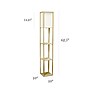 Simple Designs Etagere Organizer 62.5" Floor Lamp with Rectangular Shade, Tan (LF1014-TAN-CCLB)~#|#~69EE8F39-EDFD-4EB7-A843DCD3C5476EB4_sc7