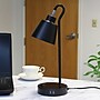 Simple Designs Sleek Essentials LED Desk Lamp, 16", with USB Ports, Black (LD1073-BLK)~#|#~69EF8073-E997-49D8-AA9717CFA368B31F_sc7