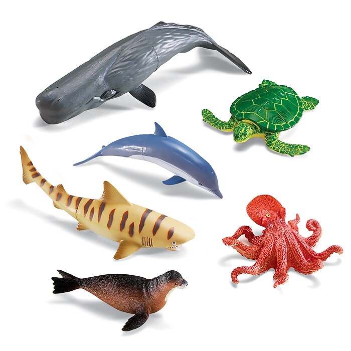Learning Resources Jumbo Ocean Animals, Assorted Colors (LER0696