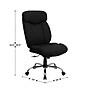 Flash Furniture HERCULES Series Armless Ergonomic Fabric Swivel Big & Tall Executive Office Chair, Black (GO1235BKFAB)~#|#~69F32F29-82F3-46CA-93AFE5A9896C98C0_sc7
