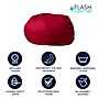 Flash Furniture Cotton Twill Bean Bag Chair, Red (DGBEANLGSLDRD)~#|#~69FA4600-BD24-4812-BDC8DFF31712682A_sc7