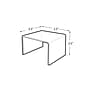 Azar Displays 2.5" Riser, Clear, 4/Pack (515328)~#|#~69FCB531-AACE-4908-9D7440A0B7F991EC_sc7