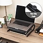 Mind Reader Ventilated Monitor Stand, Holds up to 44 lbs., Metal, Black, 2/Pack (2METMONST-BLK)~#|#~69FD725B-0B75-4896-99911483D654E830_sc7