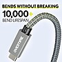 Overtime C82 Fast Charging 100W 6 ft Braided USB-C to USB-C Cable, 3/Pack, White (OCC82WH3PK)~#|#~6A0342F5-0E2B-46B1-A1793218069AA8A2_sc7