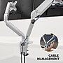 Fellowes Platinum Series Adjustable Dual Arms, Up to 40" Monitor, Silver (8056501)~#|#~6A07EBD6-9DE2-4AD6-B59FEB1D4580C6A8_sc7