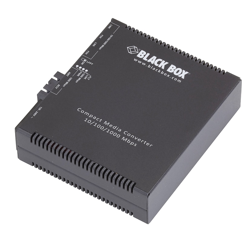 Black Box Gigabit Ethernet Single‑Mode Media Converter, 1000 Mbps (LGC5152A) image 1