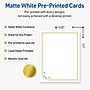 Avery Gold Double Border with Florals Matte Blank Card, White, 10/Pack (S00-DPG)~#|#~6A0B4571-DA24-48E2-91917C93D08D1DEB_sc7
